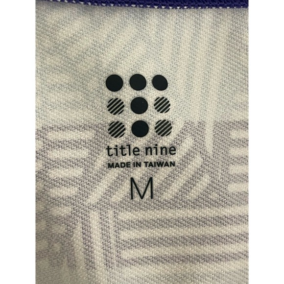 Title Nine Gidget 2.0 Blue Geometric Dress Medium Outdoors Athletic - Picture 7 of 8